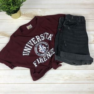 University of Florence Casual Retro Tee T-Shirt M